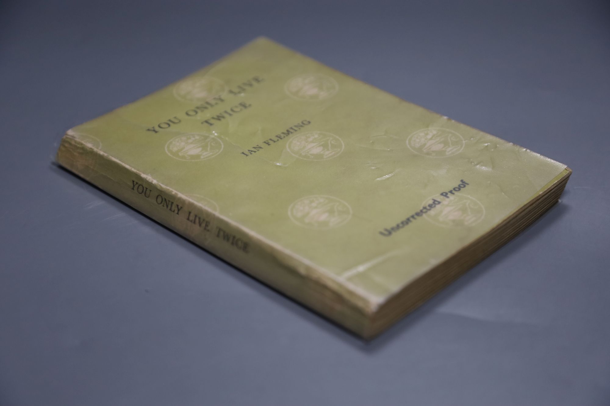 Fleming, Ian - You Only Live Twice, Uncorrected proof copy, green and white pictorial and black-lettered paperback, small cr.8vo., Jona